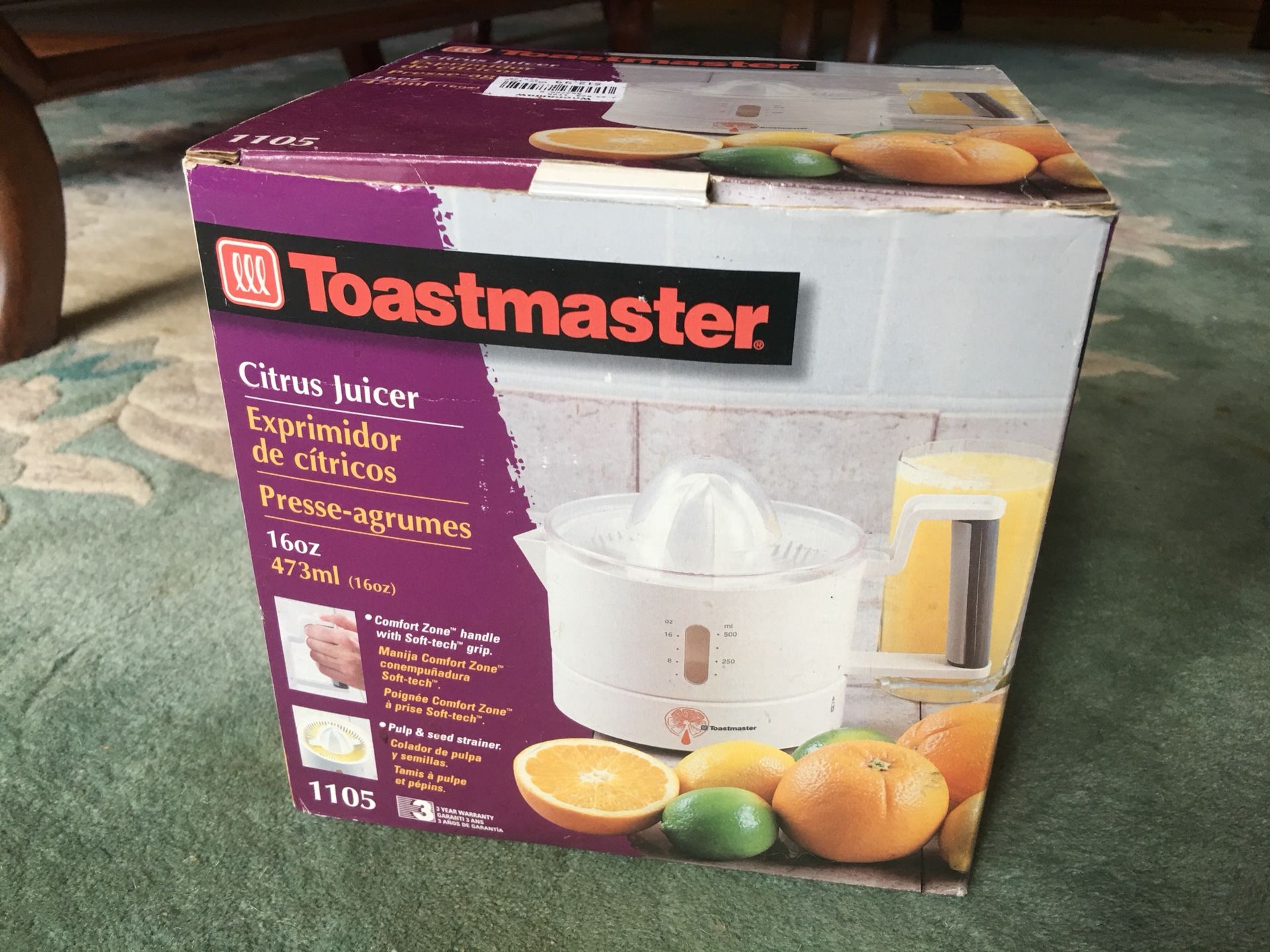 Toastmaster Citrus Juicer 16oz **works great**