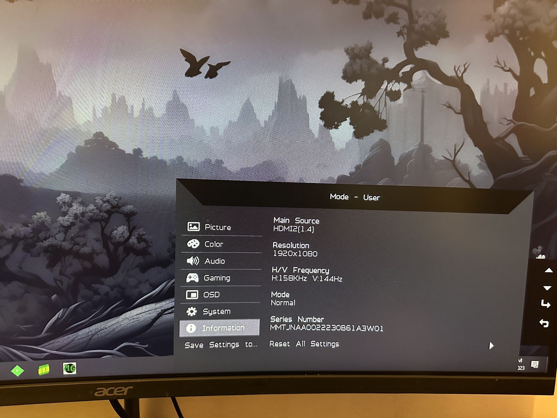 Acer Monitor