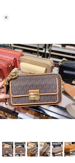 Michael Kors Bradshaw MK Monogram Crossbody Bag