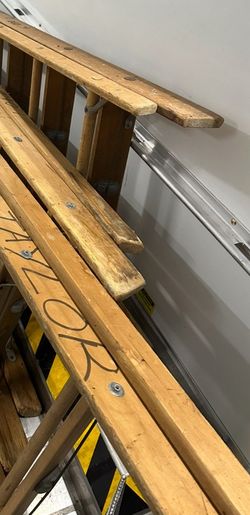 3 Wooden Ladders