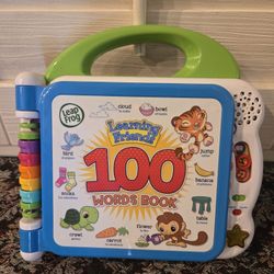 Leap Frog 100 Words Book Interactive Learning Friends Pictures Sounds Music Toy Babies Toddlers Kids
