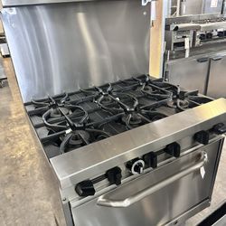 6 Burner With Oven 
