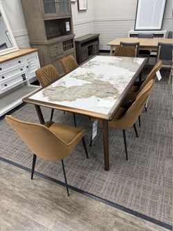 Modus Rectangle Stone Table - White