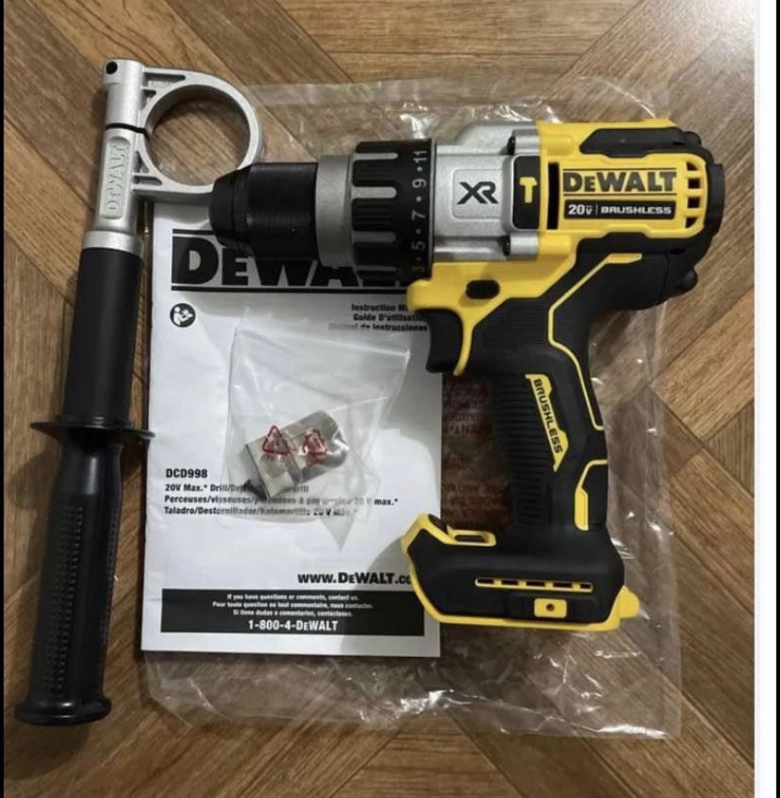 Dewalt 20v XR Power Detect 1/2 Hammer Drill/Driver DCD998B