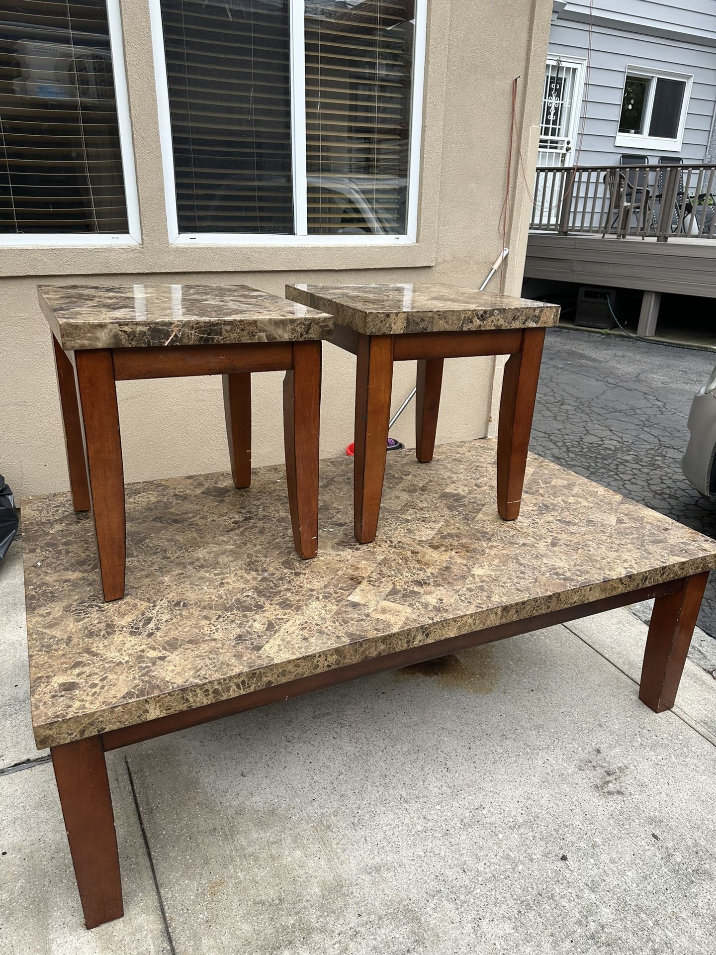 Marble Top Table Set Of 3