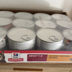 Hills Science Diet Wet Cat Food Adult 1-6 Savory Chicken Entree (24 5.5 oz cans) 