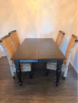 Dining table, 4 chairs