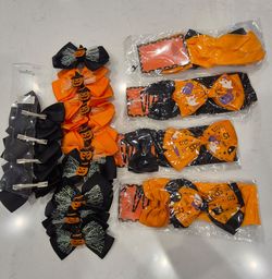 Halloween Hair Bows and Accessories Bundle