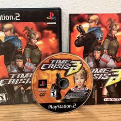 Time Crisis 3 PS2 PlayStation 2 Complete CIB