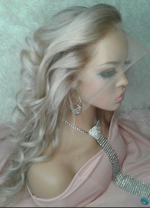 3D Light Blonde Ombre Free Part Lace Front Wig 16 Inch Long