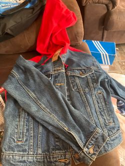 Levis red denim jacket
