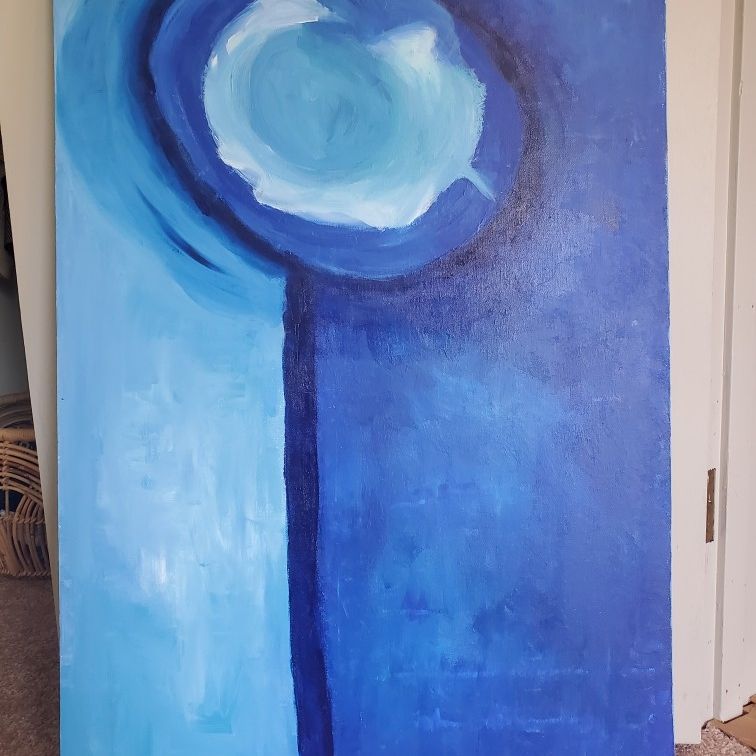 Abstarct Acrylic Painting On Canvas