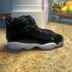 Jordan 6 Rings brand New Bk/white No Box Size 5y=6.5 Lady 