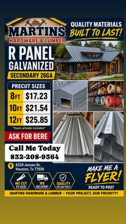 R PANEL GALVANIZED 26GA