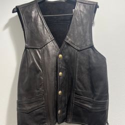 Men’s Walter Dyer 2XL Leather Vest