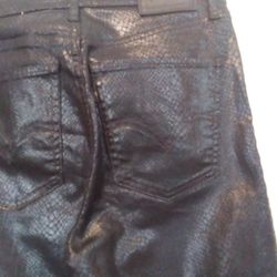 Levi's Mile High Super Skinny Snake Print Pants Sz 26 Like New