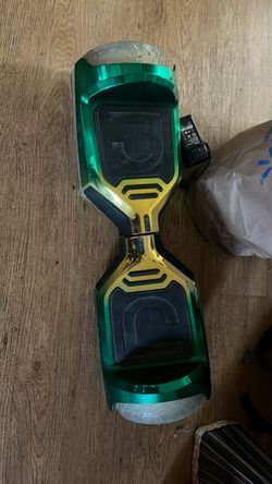 Chrome Green and Gold Hoverboard