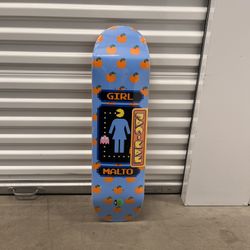 New Girl Malto  PAC MAN Skateboard Deck 8.5