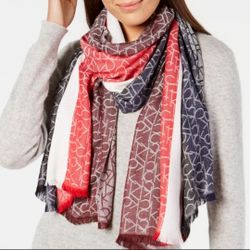 Calvin Klein Vertical Logo Ck Soft Scarf. BRAND NEW WITH TAG