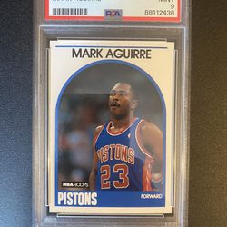 1989 Hoops Mark Aguirre #95 PSA 9 Pistons