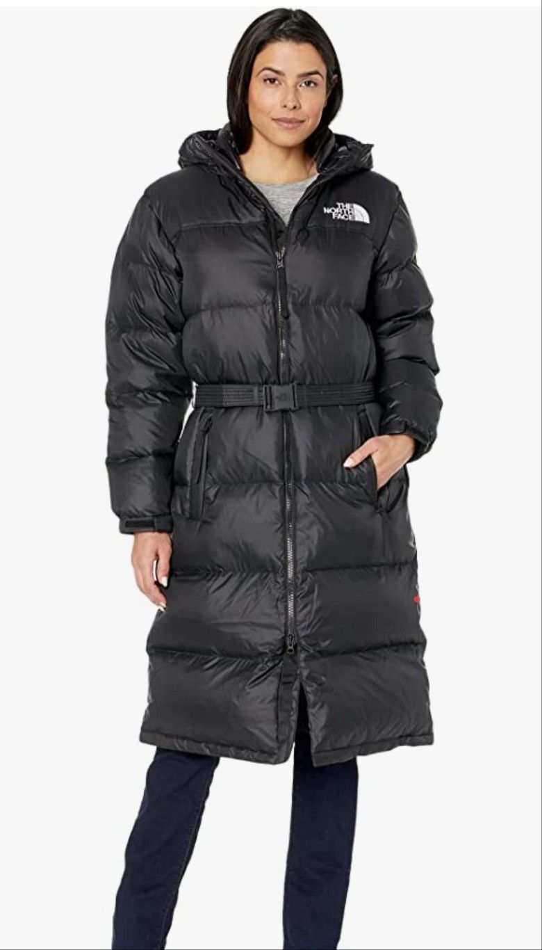 The North Face Women's
Nuptse Belted Long Parka