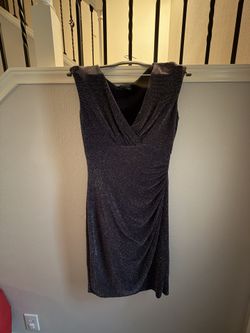 Size 8 Sparkly Navy Ralph Lauren Dress