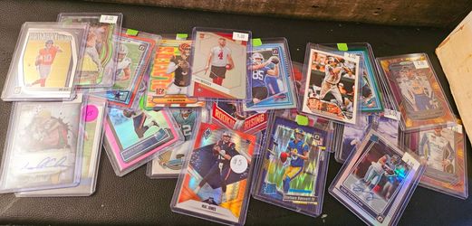 Sports cards basketball football some nascar box