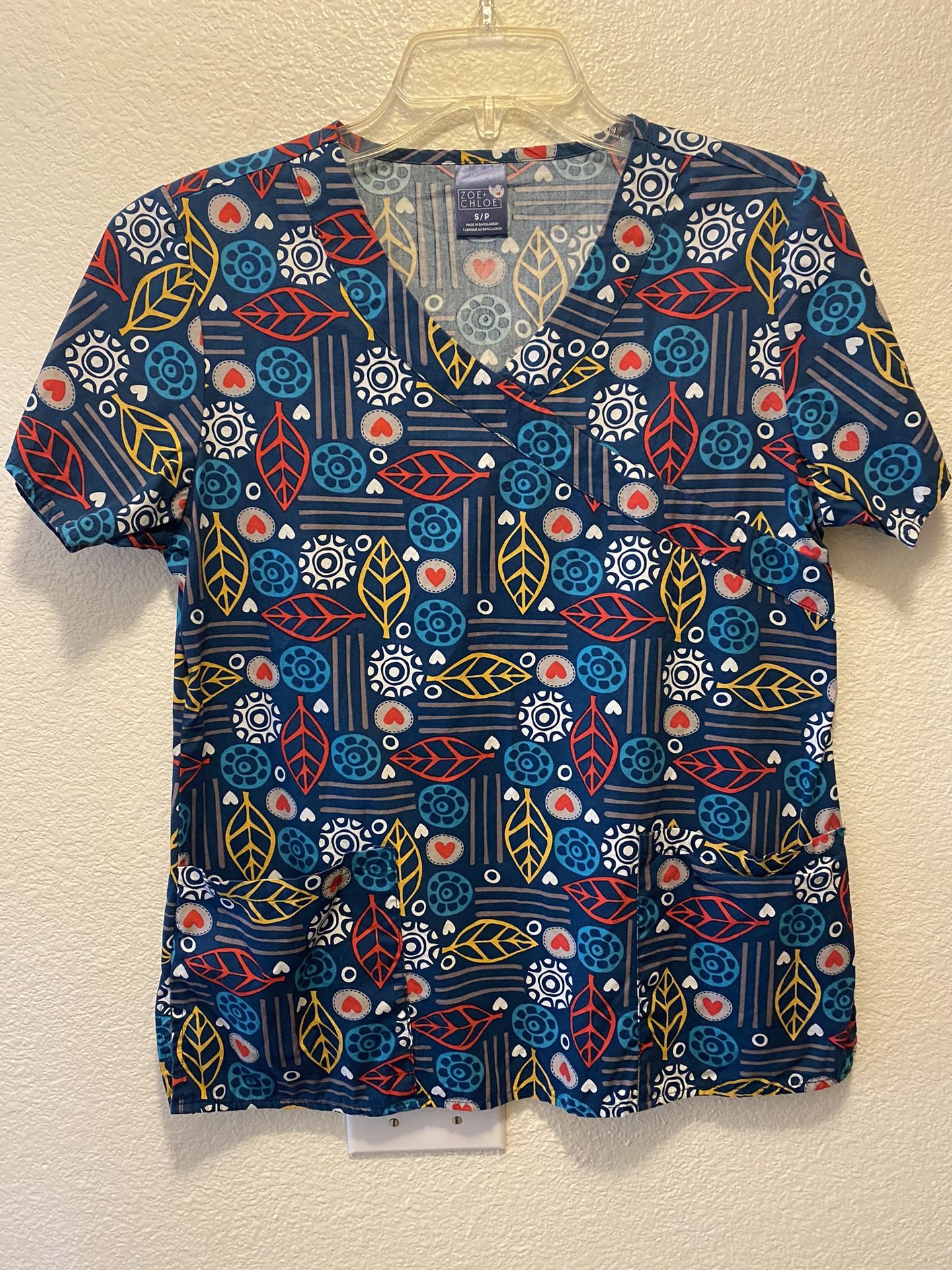 Lot Of 5 Scrub Tops Women’s Size Small