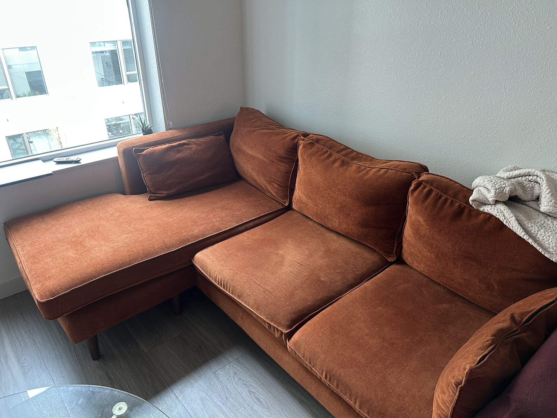 Sectional- Wide Reversible Sofa and Chaise