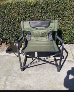 Ozark Trail Hazel Creek Camping Director Chair XXL with side