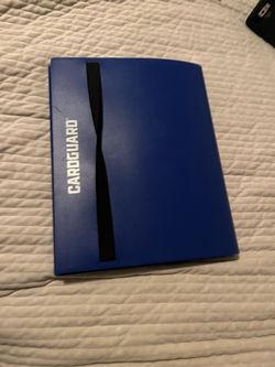 Cardguard binder with Pokemon, ufc, basketball, and football cards