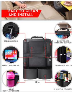 Car seat organizer