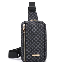 TIANDINGYU Classic Men's Chest Bag, Fashionable & Simple Street Style Sling Bag For Keys & Glasses & Small Items Fanny Pack Crossbody Shoulder Waist V