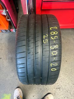 20” tire single michelin 285/30/20 with free installation $120