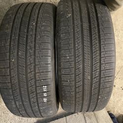 Pair Tires Like New 255 50 20