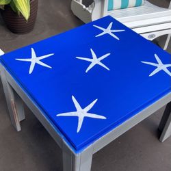 Bright Cobalt Blue Side Table 