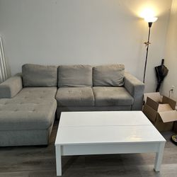 Sectional Sofa And Coffee Table
