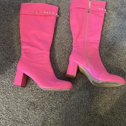 pink boots