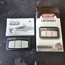 Genie 3 - Button Remote Profesional Line