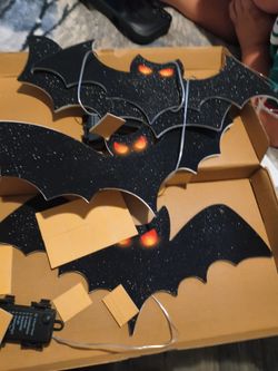 Led Halloween bats