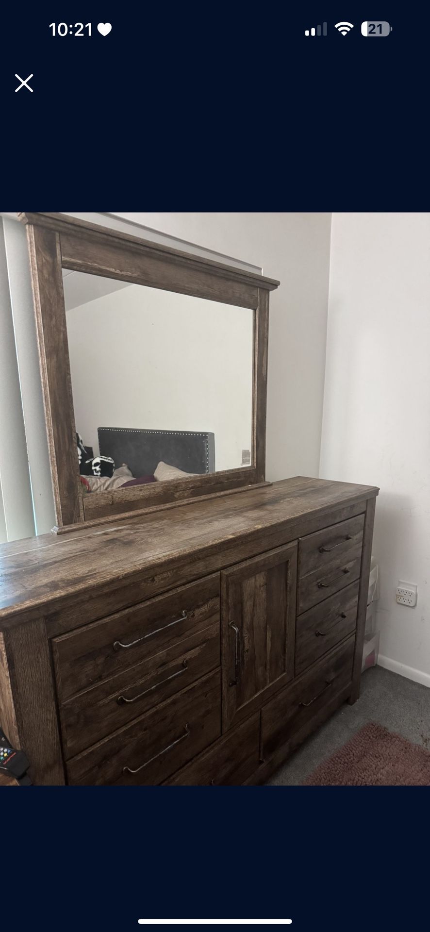 Modern Rustic Dresser with Mirror