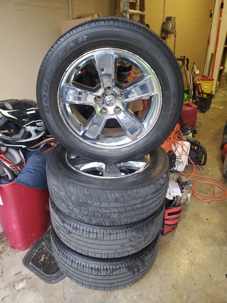 Dodge charger rims and tires for sale