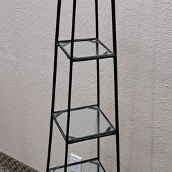 Wrought Iron Pyramid Shelf
