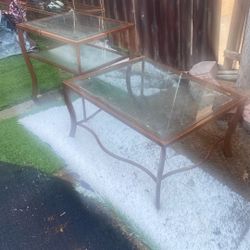Three Piece Glass Tables