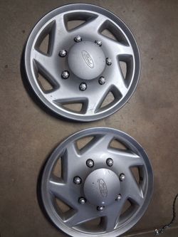 2 ford heavy duty hubcaps
