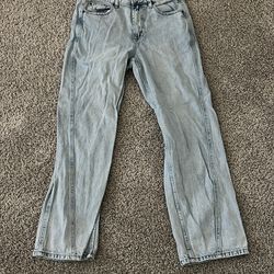 RSQ loose fit 30x30 light blue jeans