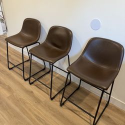 Counter Height Chairs - Set Of 3