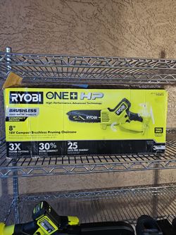 Ryobi 18V 8" Compact Brushless Pruning Chainsaw