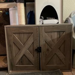 Cat Litter Box Enclosure with Tree Tower and Condo