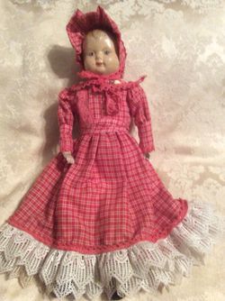 1940s composition antique doll